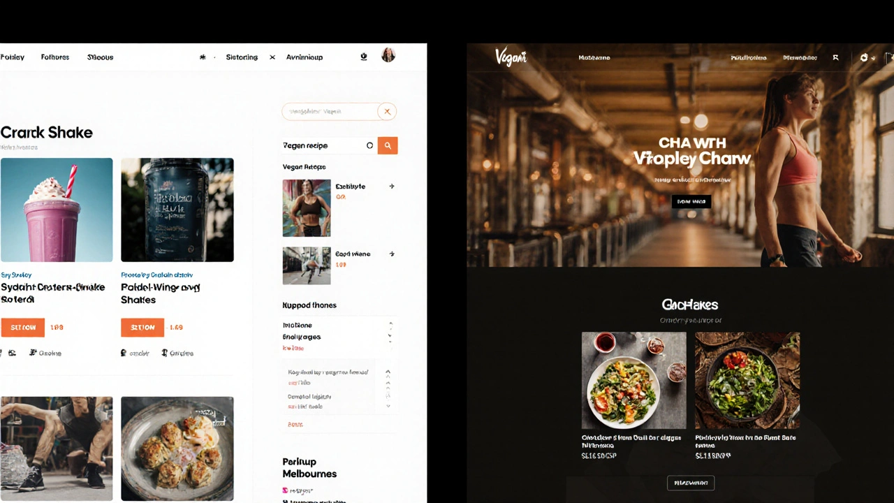 Two users seeing personalized website versions based on their interests
