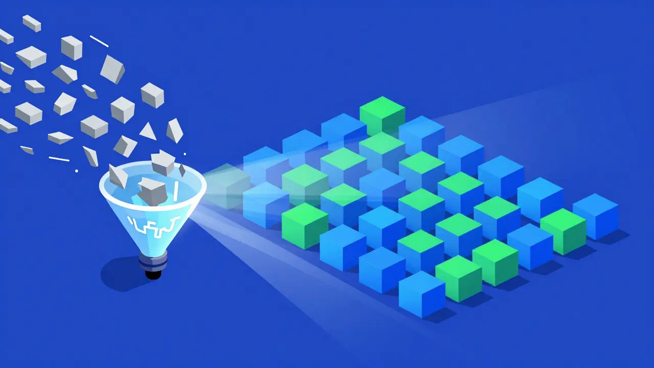Abstract visualization of data transformation via Python
